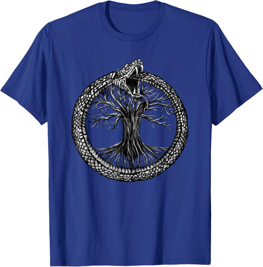 Ouroboros with Tree of Life T-Shirt - T-Shirt | Royal