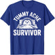 Vintage Tummy Hurts Stomach Ache Survivor T-Shirt - T-Shirt | Royal