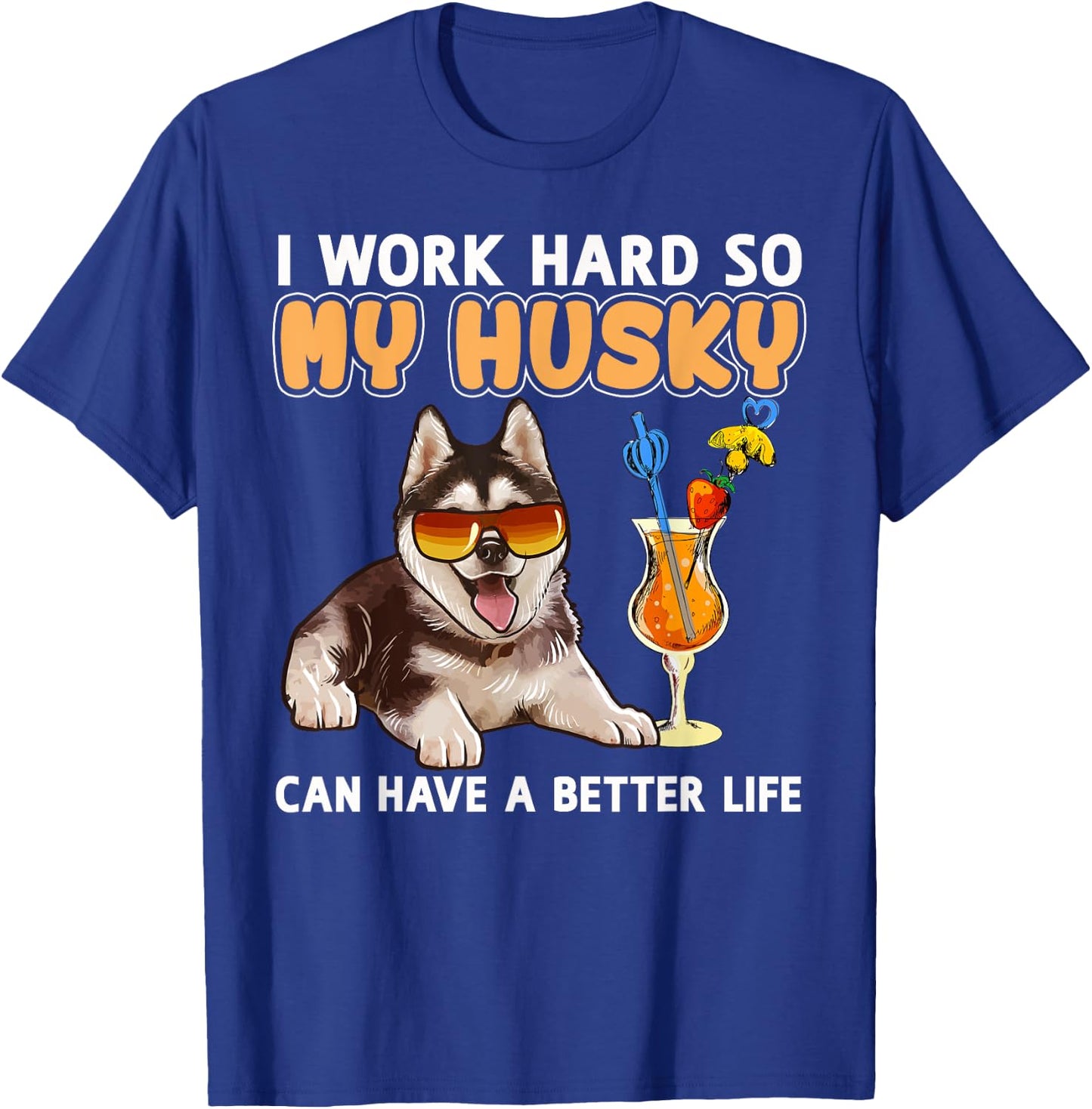 Funny Husky Shirt Husky Lovers Gifts Shirt T-Shirt - T-Shirt | Royal