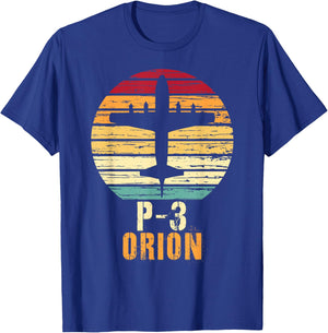 Vintage Lockheed P-3 Orion Aviation Shirt T-Shirt - T-Shirt | Royal