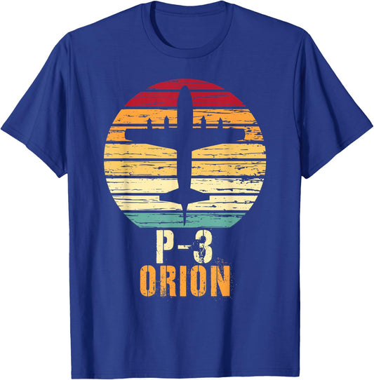Vintage Lockheed P-3 Orion Aviation Shirt T-Shirt - T-Shirt | Royal