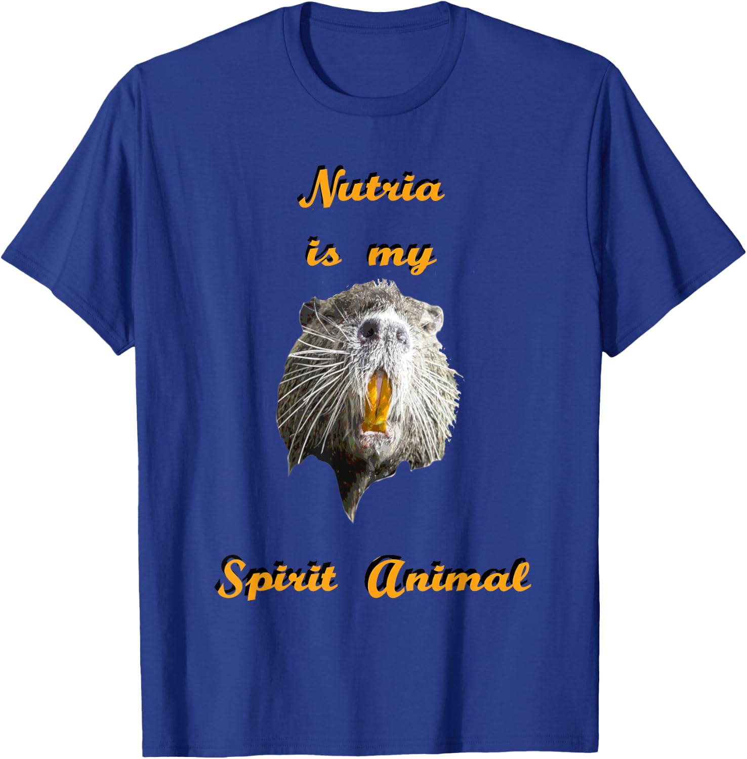 Funny Cajun Louisiana Nutria Rat Spirit Animal Shirt T-Shirt - T-Shirt | Royal