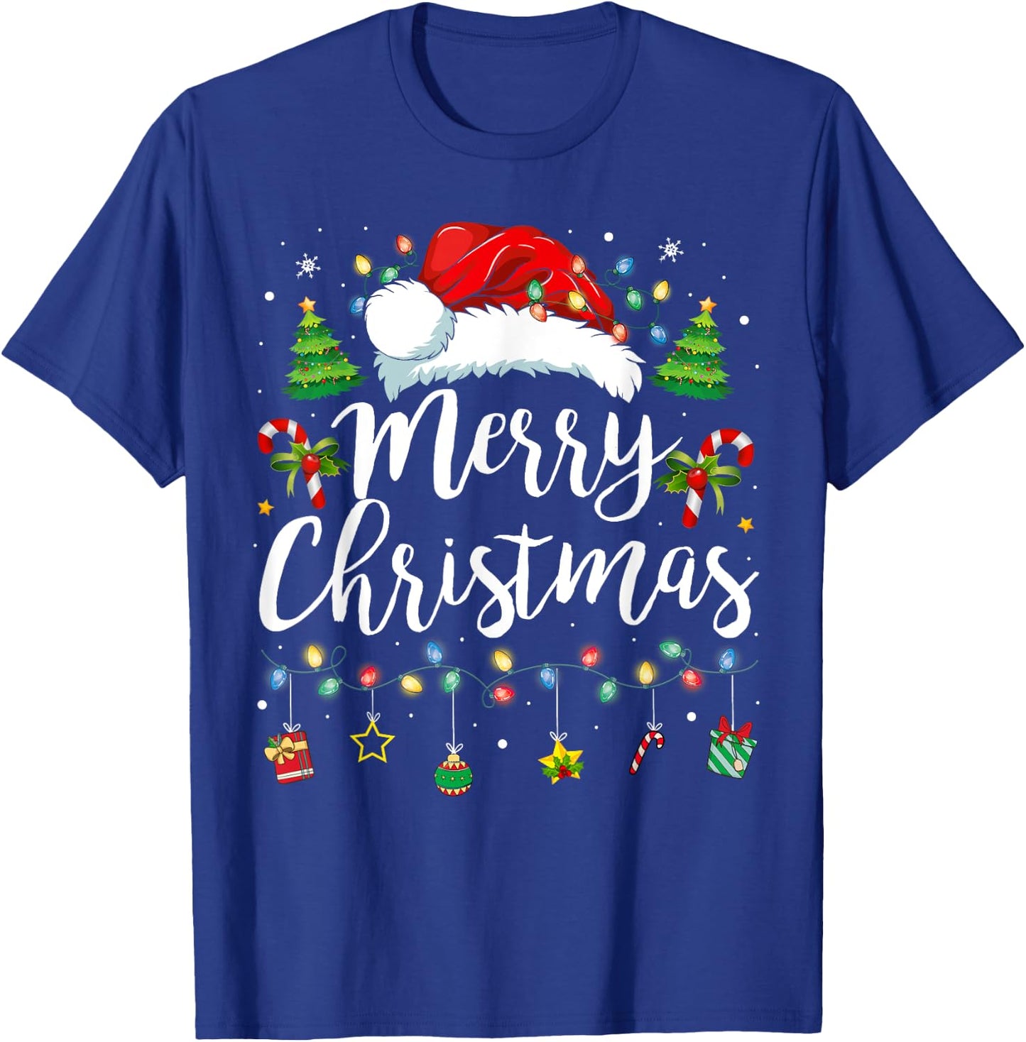 Merry Christmas Family Funny Christmas Women Men Xmas Kids T-Shirt - T-Shirt | Royal
