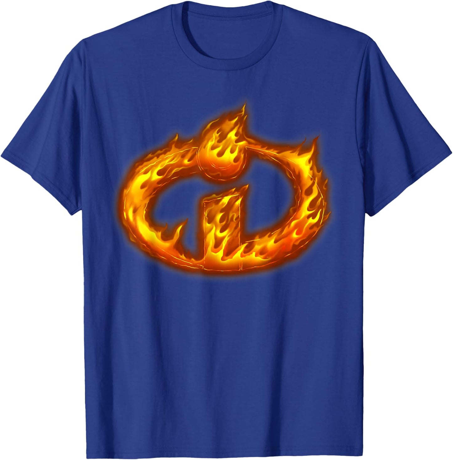 Disney Pixar Incredibles Flaming Hot Logo Graphic T-Shirt - T-Shirt | Royal