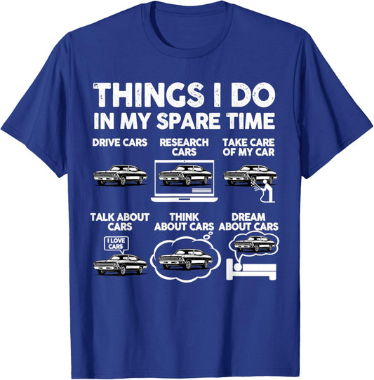 Vintage 68 69 70 Chevelle Things I Do in My Spare Time T-Shirt - T-Shirt | Royal