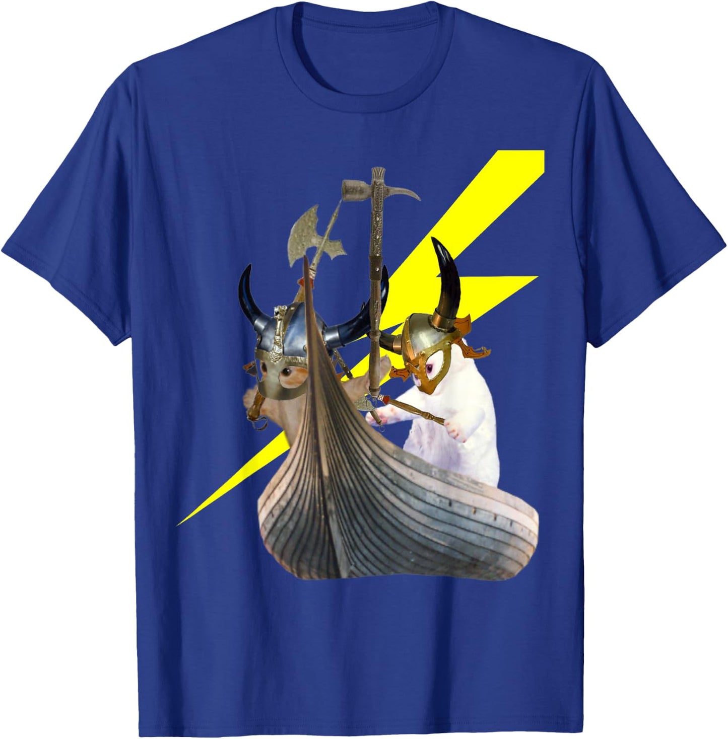 Viking Kittens in their longboat T-Shirt - T-Shirt | Royal