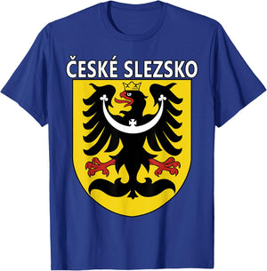 Czech Silesia Eagle Coat of Arms with Ceske Slezsko T-Shirt - T-Shirt | Royal