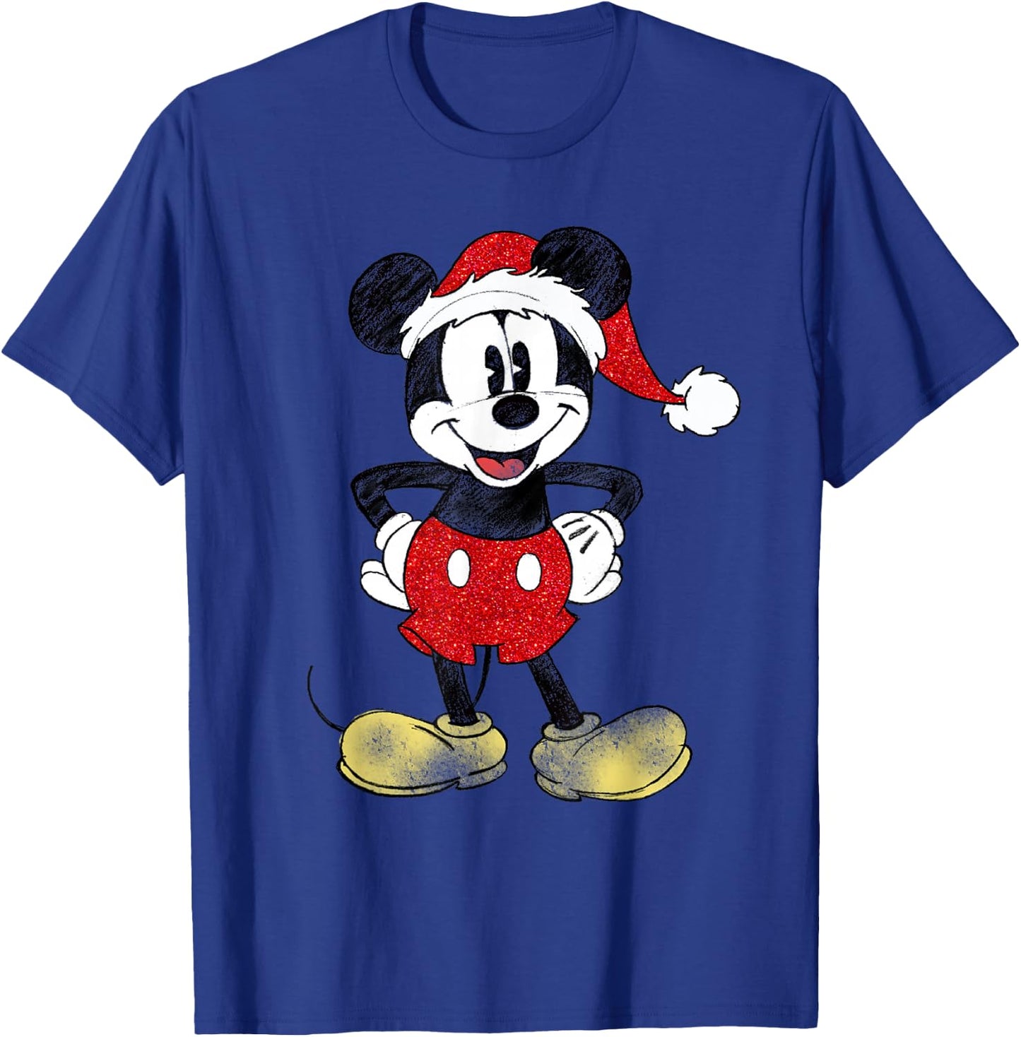 Disney - Santa Mickey Mouse Christmas T-Shirt - T-Shirt | Royal
