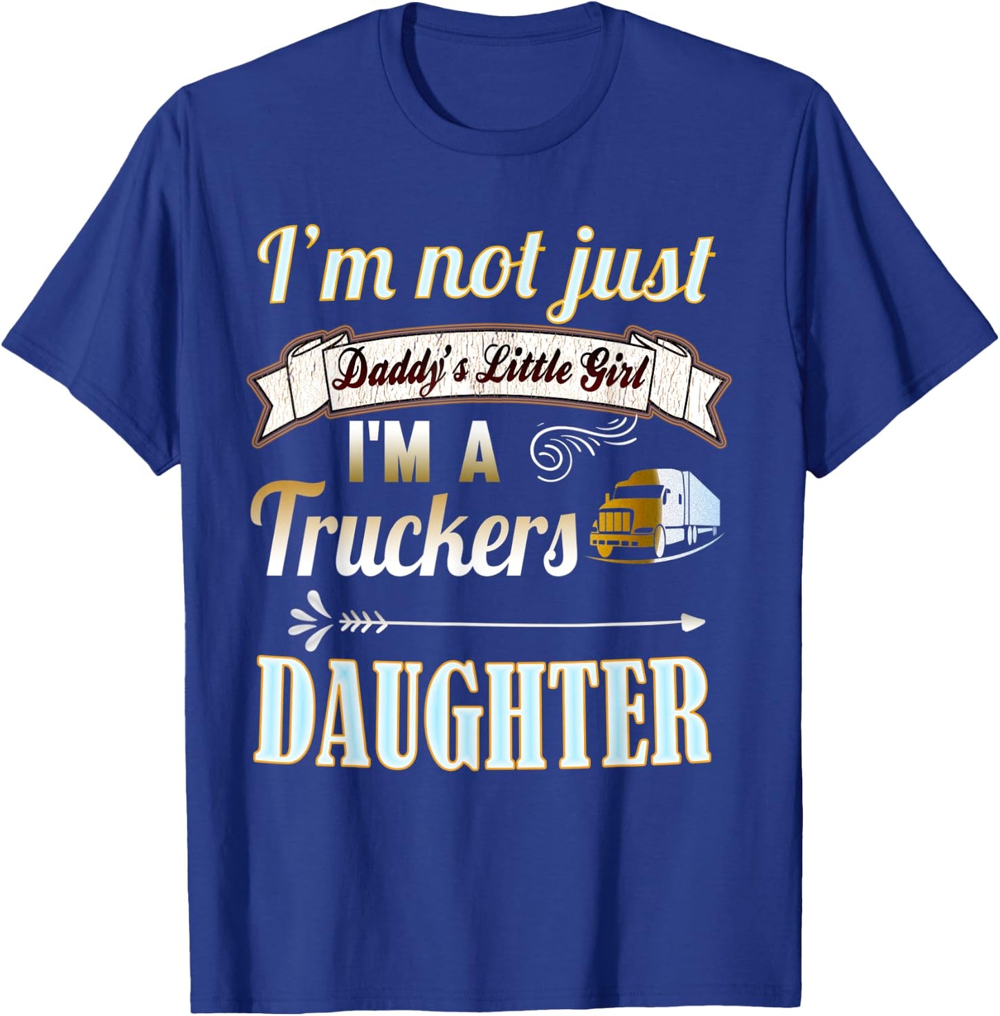 Trucker Shirts for Kids: Truckers Daughter Girl Gift Shirt T-Shirt - T-Shirt | Royal