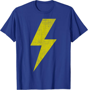 Yellow Thunderbolt Bolt Lightning Team T-Shirt - T-Shirt | Royal