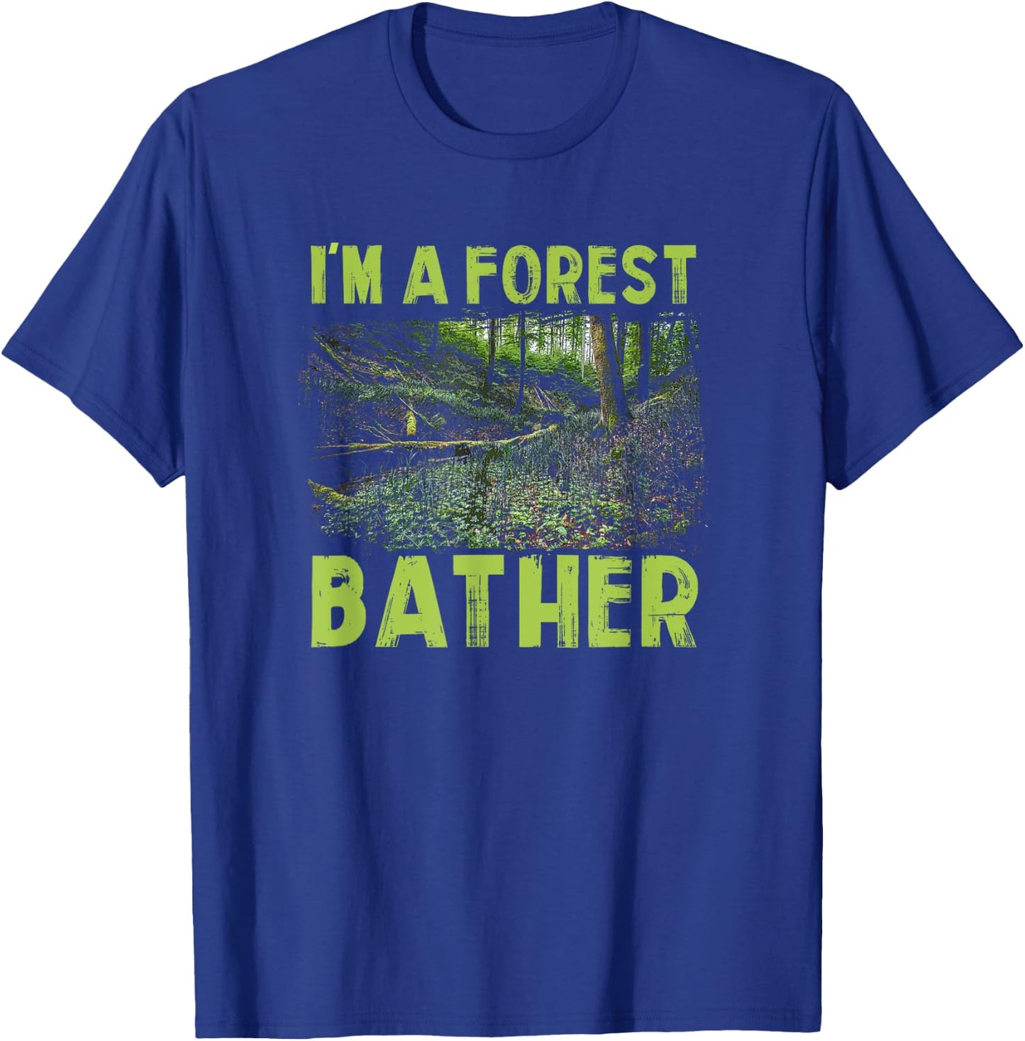 Forest Bathing Gift Relaxation Nature Lovers T-Shirt - T-Shirt | Royal