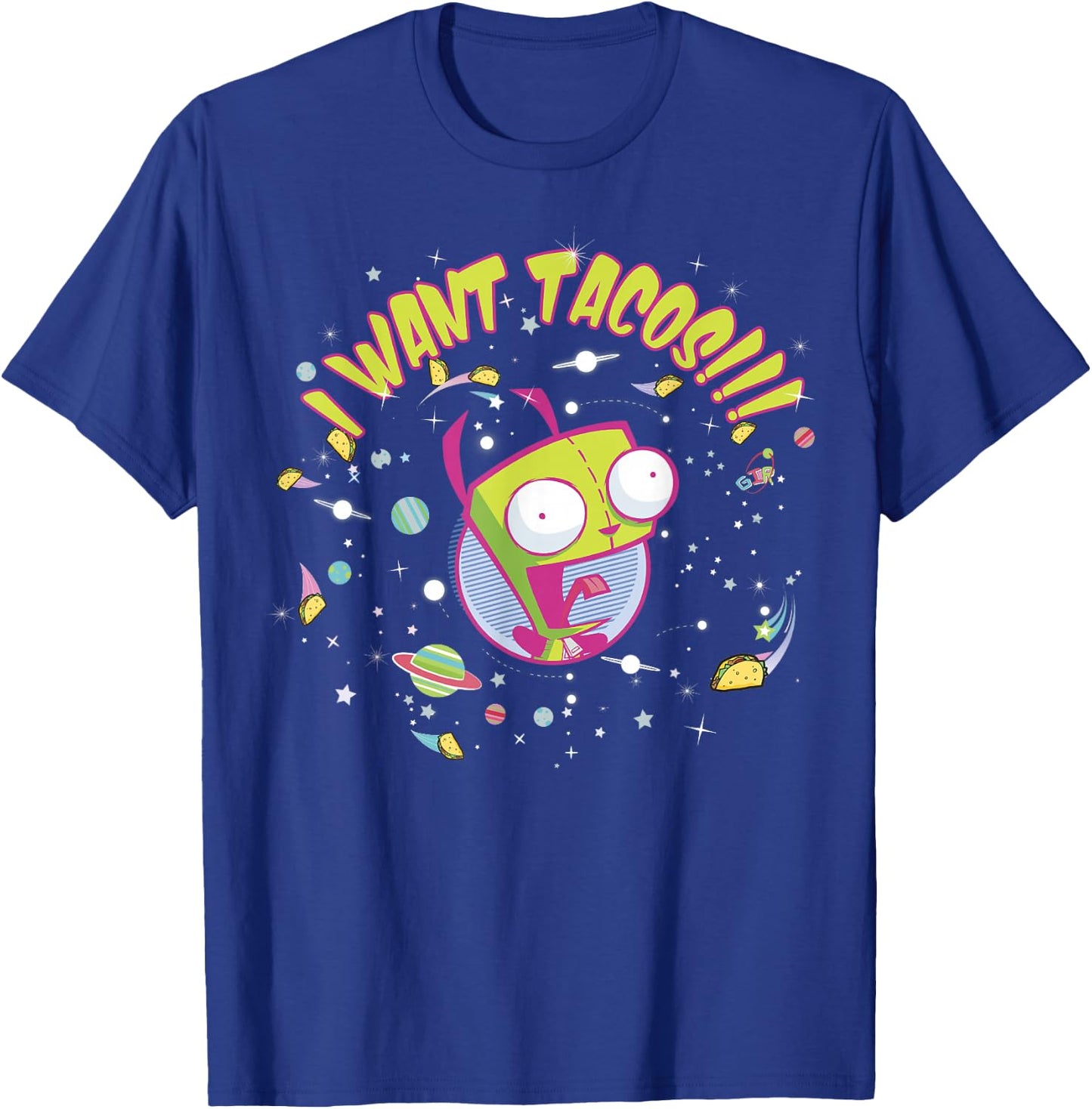 Nickelodeon Invader Zim GIR Wants Tacos T-Shirt - T-Shirt | Royal