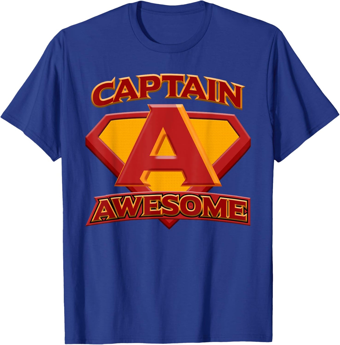 Funny t shirt, Captain AWESOME T-Shirt - T-Shirt | Royal