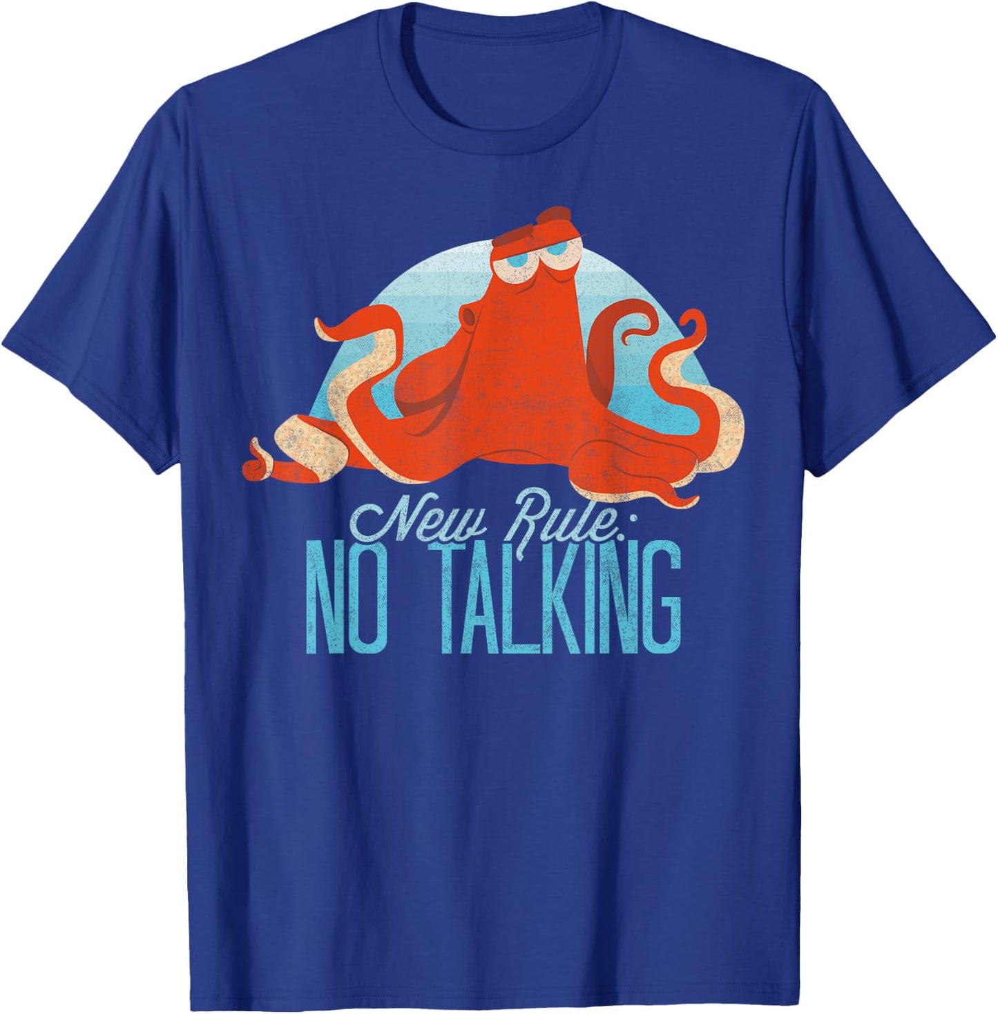Disney Pixar Finding Dory Hank No Talking Sassy Portrait T-Shirt - T-Shirt | Royal