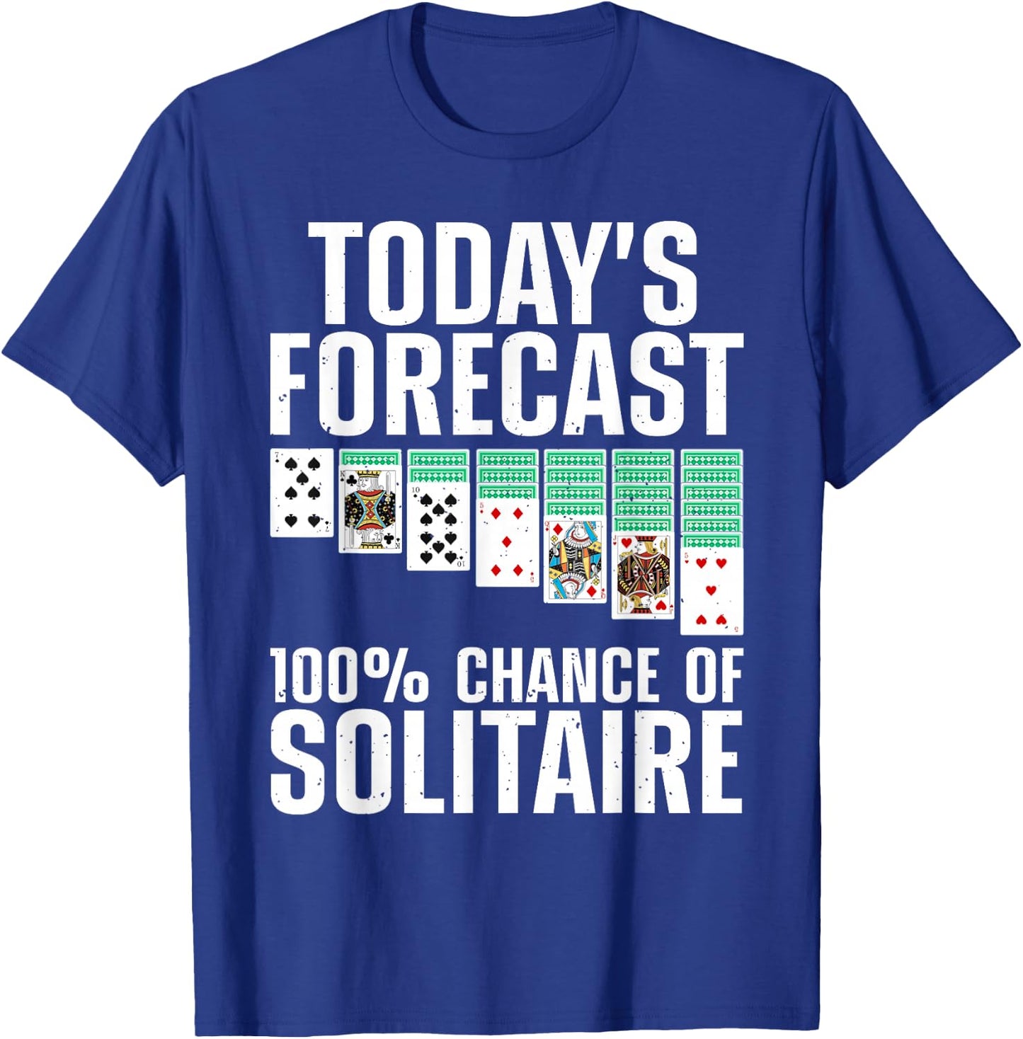 Solitaire Design Women Solitaire Player Solitaire T-Shirt - T-Shirt | Royal