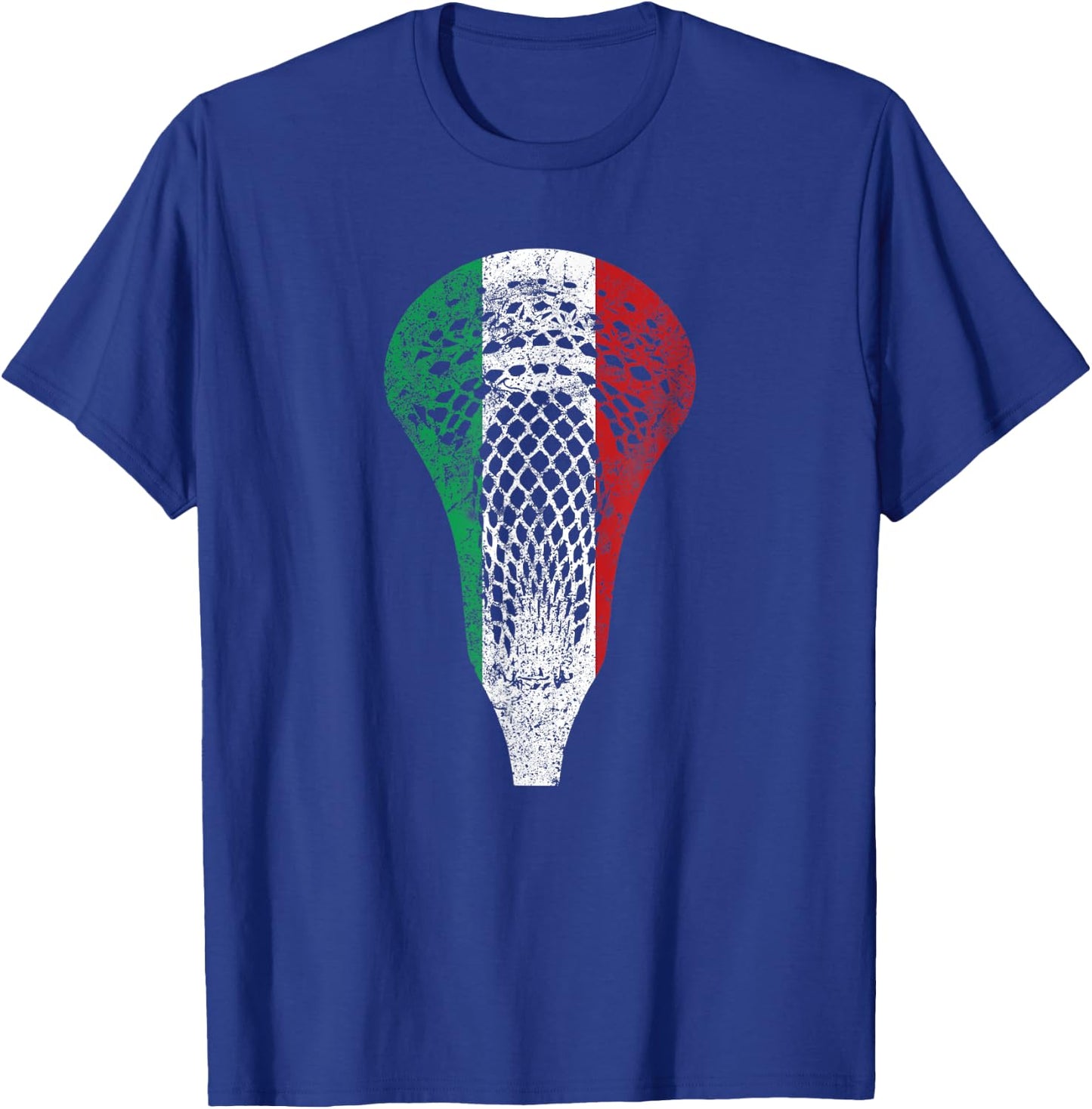 Italy Flag Italian Lacrosse T-Shirt - T-Shirt | Royal