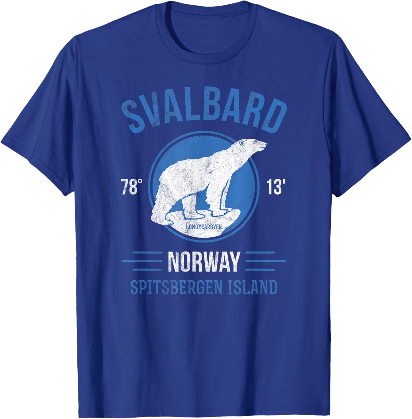 Svalbard Norway Arctic Circle Polar Bear Spitsbergen T-Shirt - T-Shirt | Royal