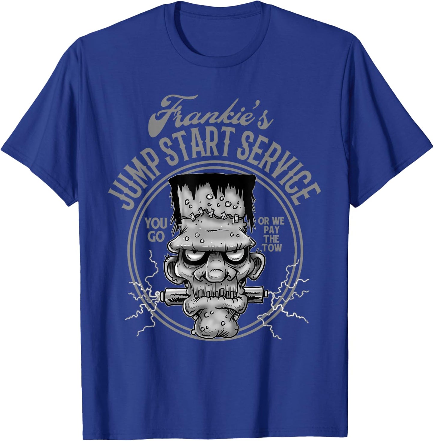 Frankie's Jump Start Service Hot Rod Rat Rod T-Shirt - T-Shirt | Royal