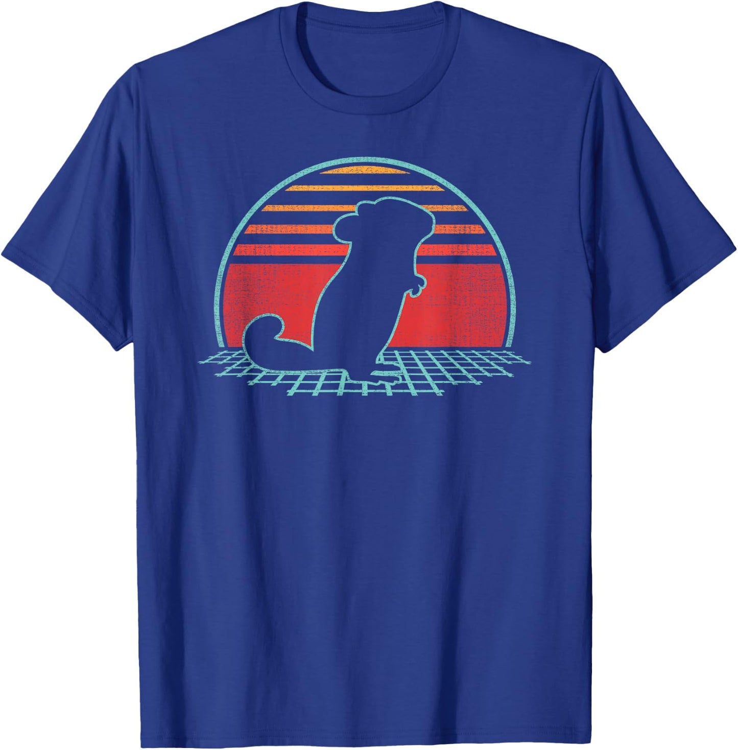 Chinchilla Lover Animal Retro Vintage 80s Style T-Shirt - T-Shirt | Royal
