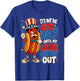 Funny 4th of July Hotdog Patriotic American Flag Men Women T-Shirt - T-Shirt | Royal