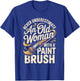 Never Underestimate an Old Woman with A Paint Brush Art T-Shirt - T-Shirt | Royal