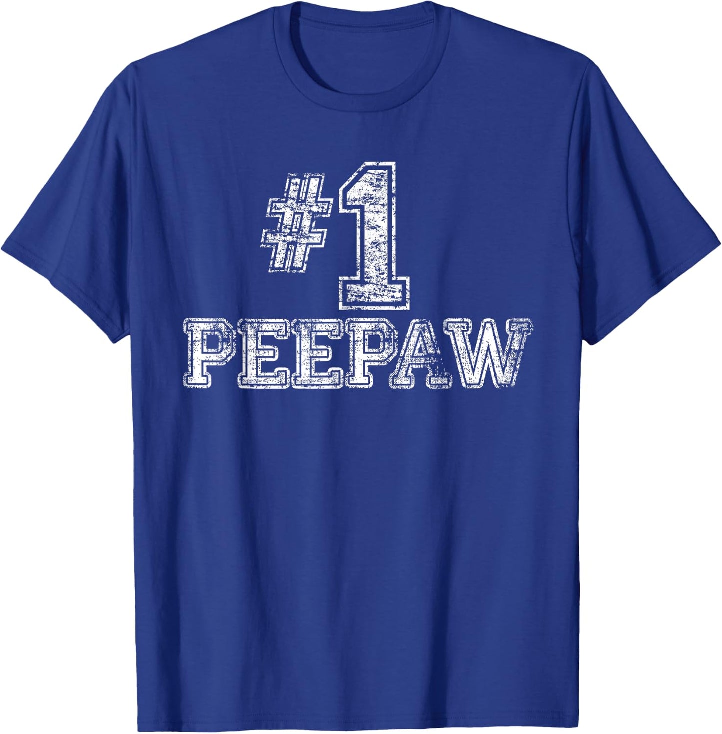 #1 PeePaw - Number One T-Shirt - T-Shirt | Royal