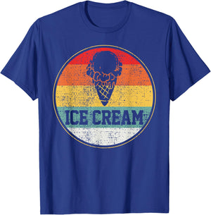 Ice Cream Retro Vintage Summer Treats Cool Men Women Kids T-Shirt - T-Shirt | Royal