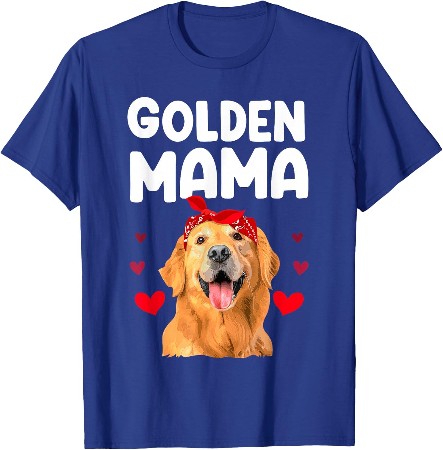 Golden Retriever Design For Mom Women Golden Retriever Lover T-Shirt - T-Shirt | Royal