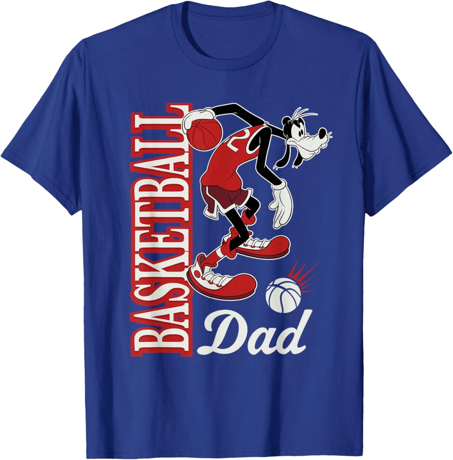 Disney Basketball Dad Sports Goofy Father's Day T-Shirt - T-Shirt | Royal