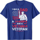 I Am A Dad A Grandpa And A Vietnam Veteran Cool Quote T-Shirt - T-Shirt | Royal