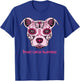 Sugar Pitbull Dog Breast Cancer Awareness Day Of The Dead Men Women Girls Kids T-Shirt - T-Shirt | Royal