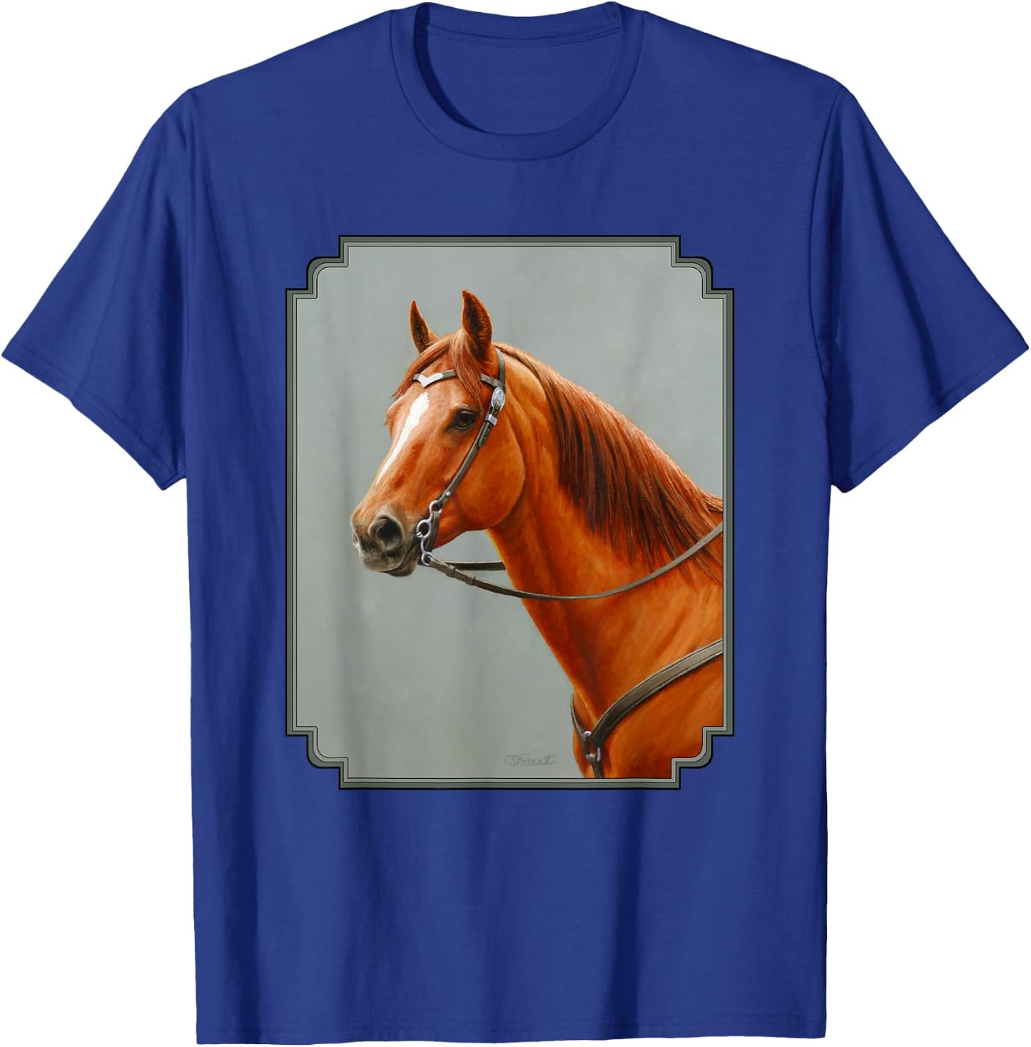 Beautiful Red Dun Chestnut Sorrel Western Quarter Horse T-Shirt - T-Shirt | Royal