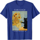 Funny Van Gogh Sunflowers Cat Meme Van Gogh Art Graphic T-Shirt - T-Shirt | Royal