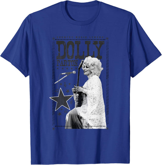 Dolly Parton Country Music Legend T-Shirt - T-Shirt | Royal