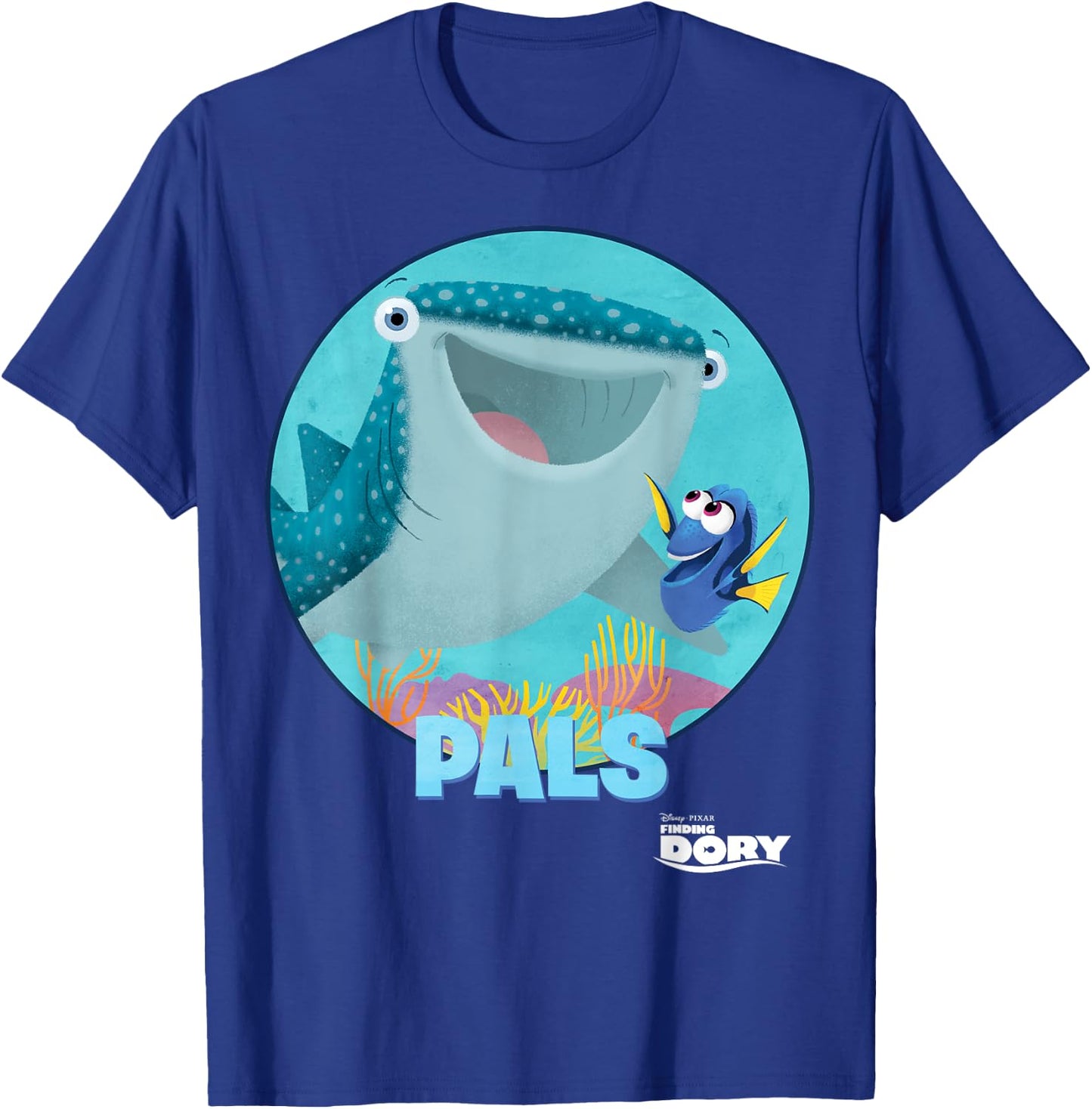 Disney Pixar Finding Dory & Destiny Biggest Fish Pals Logo T-Shirt - T-Shirt | Royal