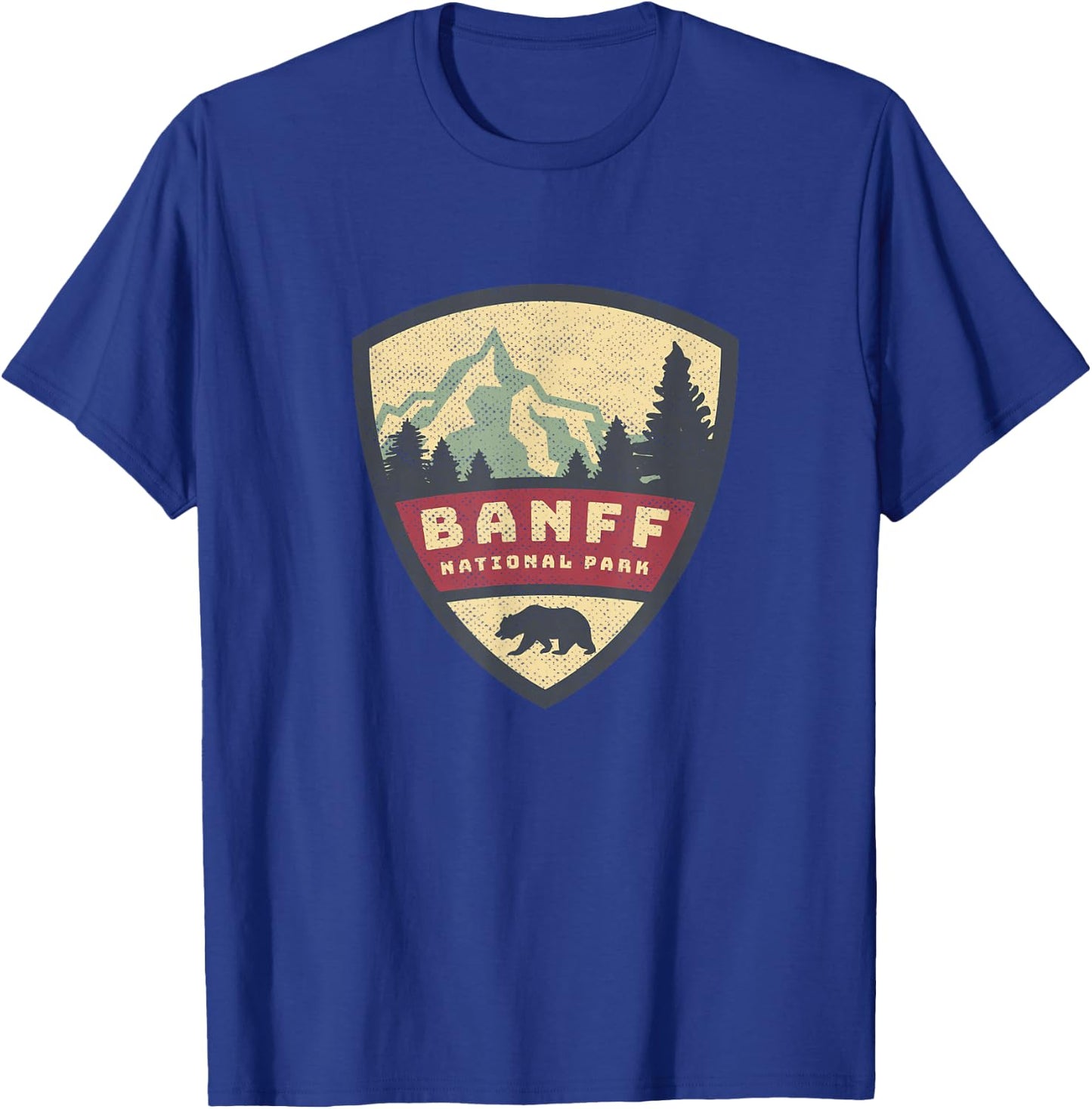 Vintage Retro Canadian Banff National Park Rustic Souvenirs T-Shirt - T-Shirt | Royal
