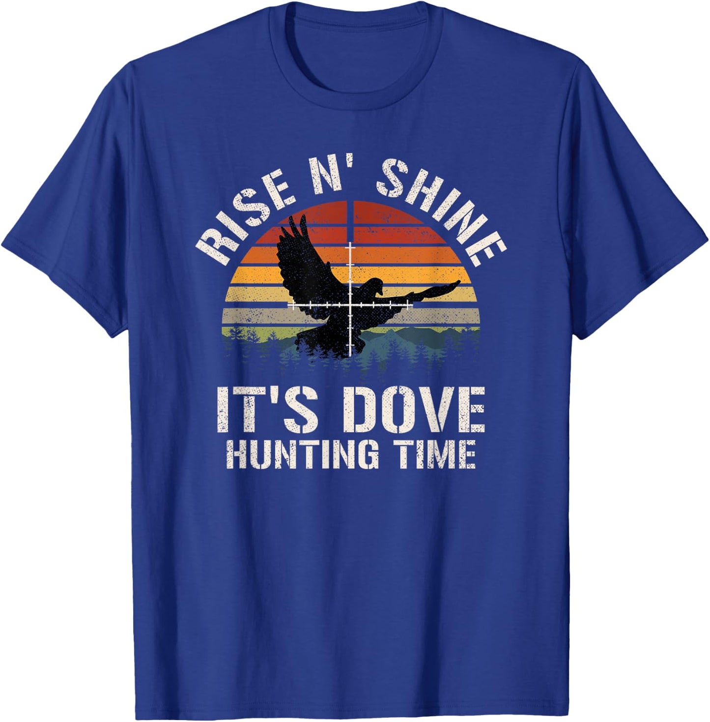 Vintage Sunset Dove Hunting Season T-Shirt - T-Shirt | Royal