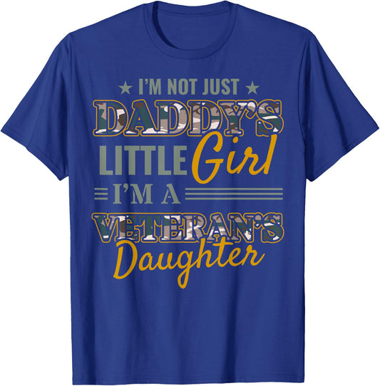 Army Veterans Daughter Peace Independence Day T-Shirt - T-Shirt | Royal