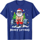 Merry Liftmas Funny Santa Claus Gym Fitness Weightlifting T-Shirt - T-Shirt | Royal