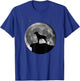 Redbone Coonhound Dog Moon T-Shirt - T-Shirt | Royal