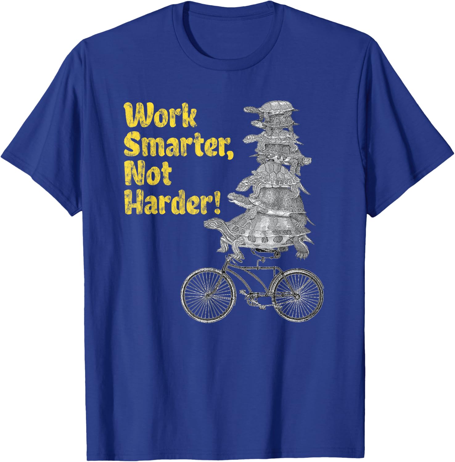 Work Smarter not harder Funny Turtle Gift T Shirt for Kids T-Shirt - T-Shirt | Royal