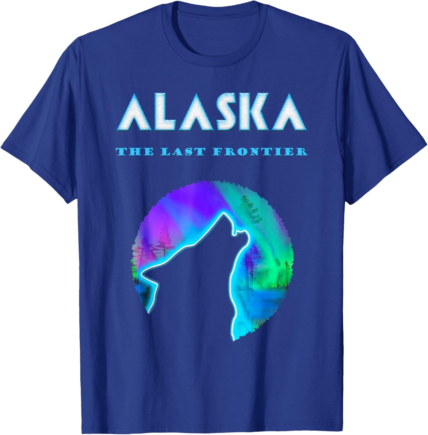 Alaska Crawling Wild Wolf T-Shirt - T-Shirt | Royal
