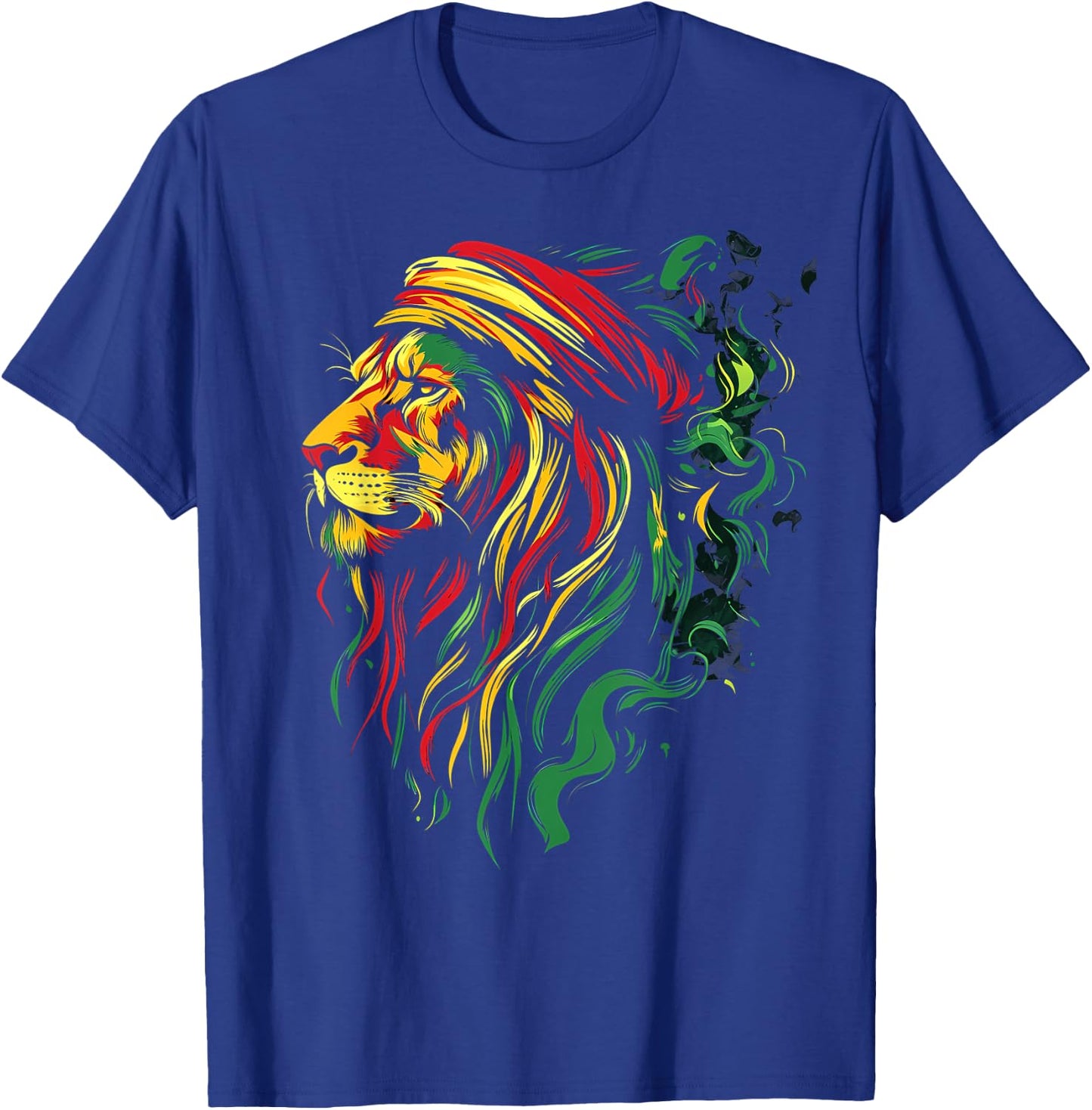 Jamaican Lion Jamaican Rasta Flag Lion Of Judah Reggae Music T-Shirt - T-Shirt | Royal