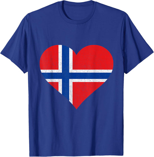 Norwegian Pride Norwegian Roots Norwegian Heart Norway T-Shirt - T-Shirt | Royal