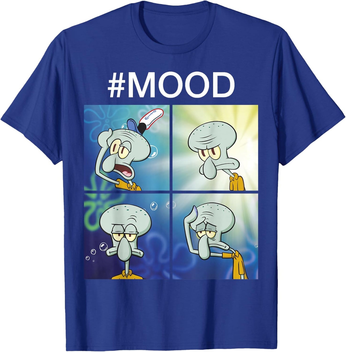 Spongebob Squarepants Squidward Mood Meme Small T-Shirt - T-Shirt | Royal