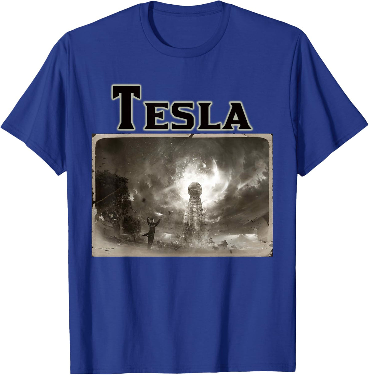 Nikola Tesla Shirt - Wardenclyffe , Art T-Shirt - T-Shirt | Royal