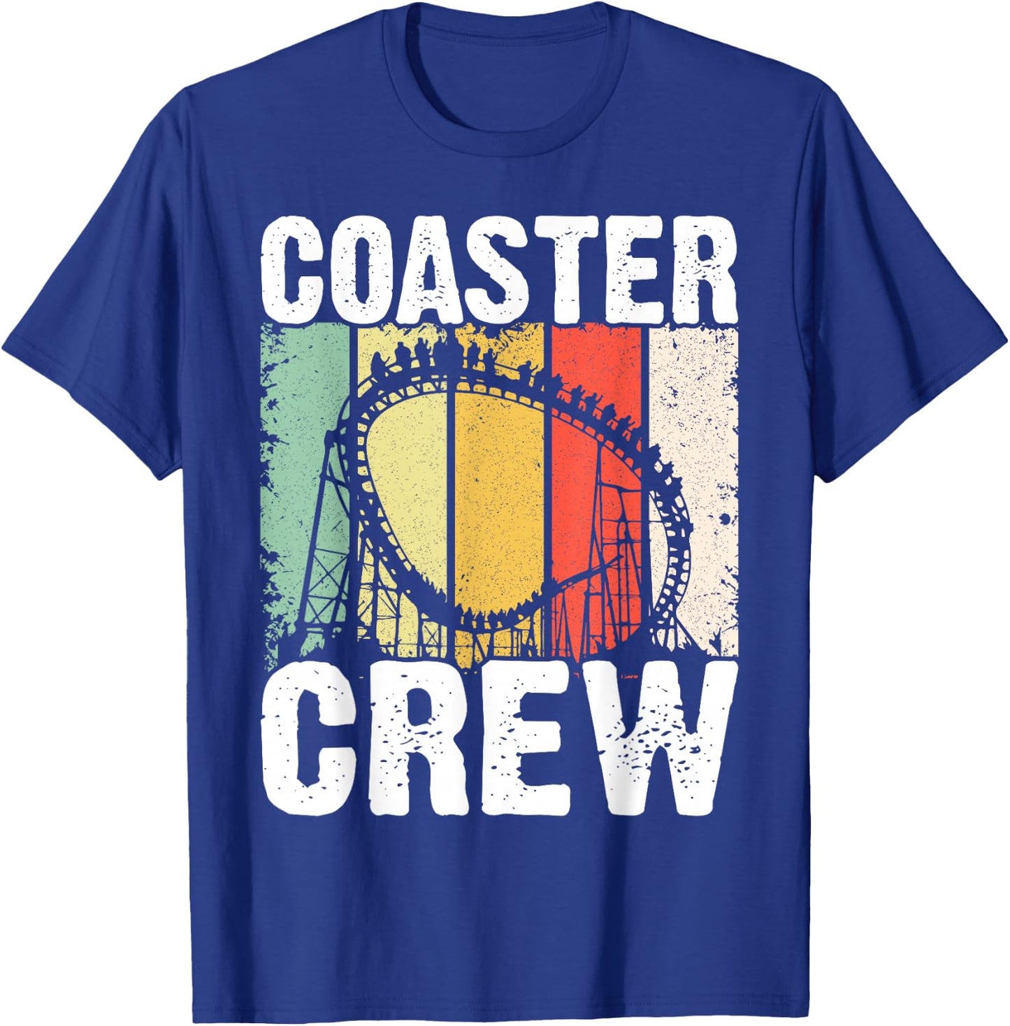 Vintage Rollercoaster Crew I Family Roller Coaster T-Shirt - T-Shirt | Royal