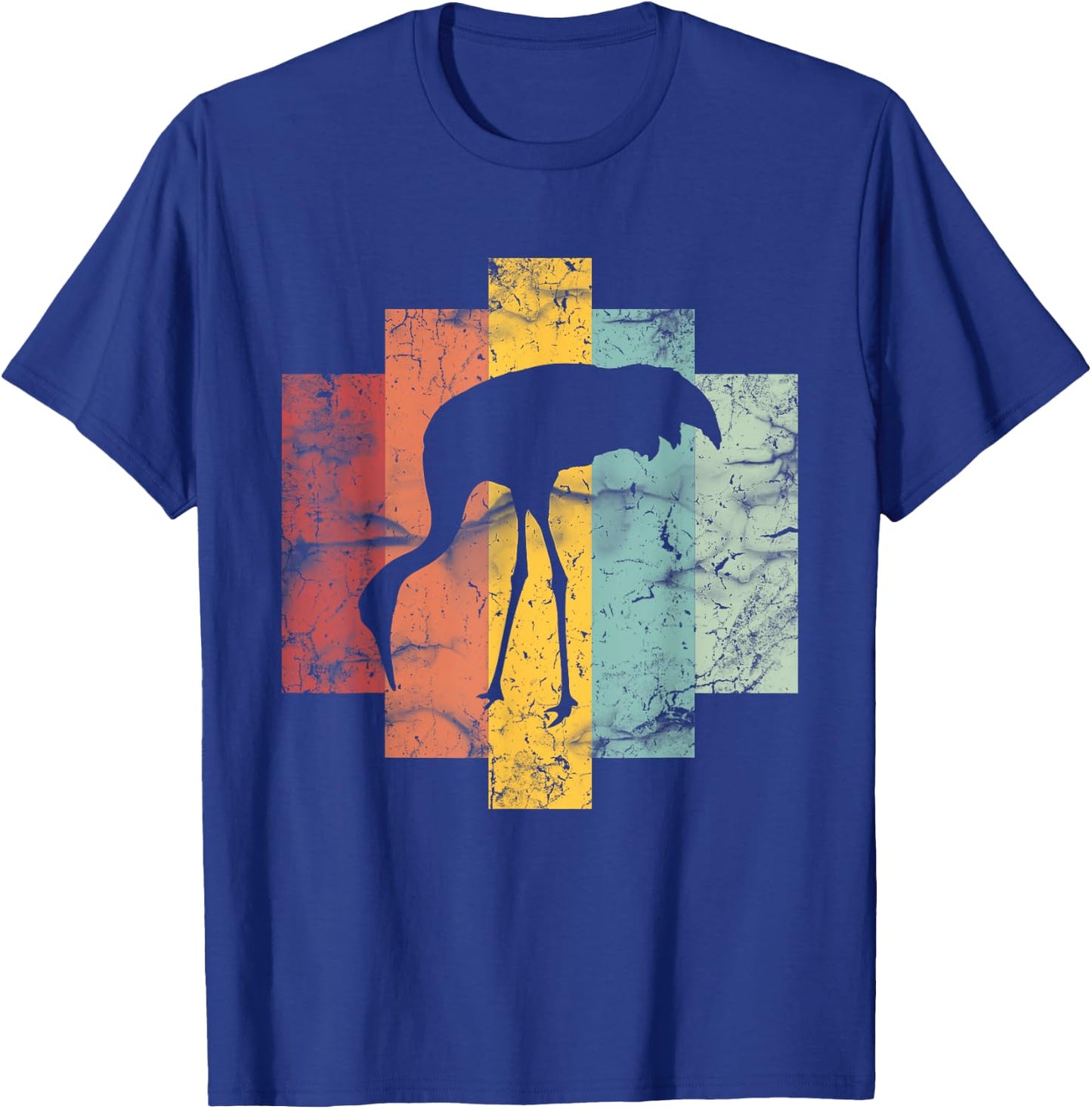 Retro Vintage Shape Sandhill Crane Lover Shirt Safari Pet T-Shirt - T-Shirt | Royal