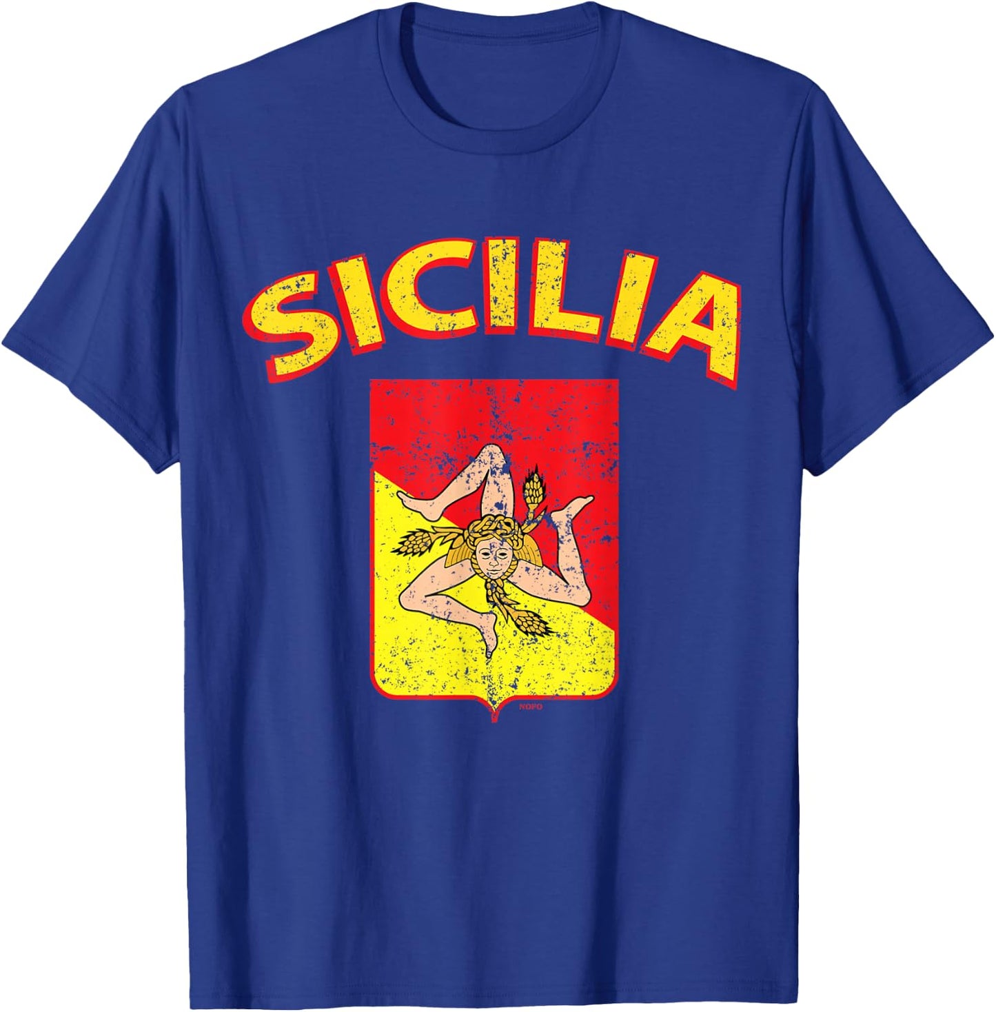 Sicilia Italia Flag, Sicilian, Sicily Italy, Sicilia T-Shirt - T-Shirt | Royal
