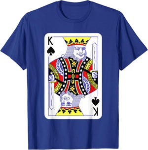 King of Spades Playing Cards Halloween Costume Casino Easy T-Shirt - T-Shirt | Royal